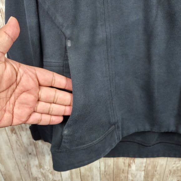 Nike Women's Asymmetrical Tech Fleece Jacket Black Large Zip Hoodie Active Track - Picture 5 of 12